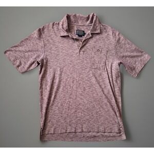 Pendleton Collared Short Sleeve Polo Shirt Purple Pocket Cotton Medium JBHS